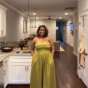 DISSH Elsa Lime Cotton Midi Dress size 12